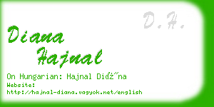 diana hajnal business card